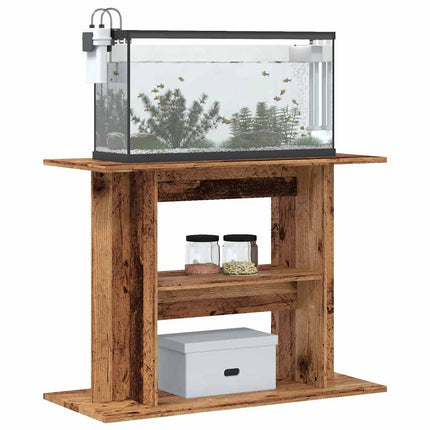 Support d'aquarium en bois ancien 80 x 35 x 60 cm Bois d'ingénierie