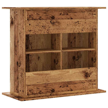 Support pour aquarium vieux bois 81x36x73 cm bois d'ingénierie