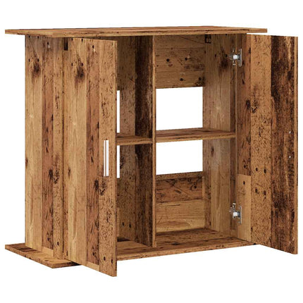 Support pour aquarium vieux bois 81x36x73 cm bois d'ingénierie