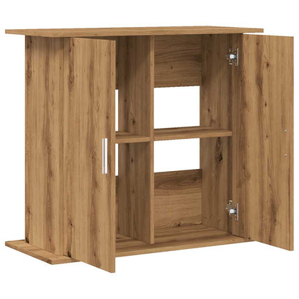 Support d'aquarium Chêne artisanal 81x36x73 cm Bois d'ingénierie