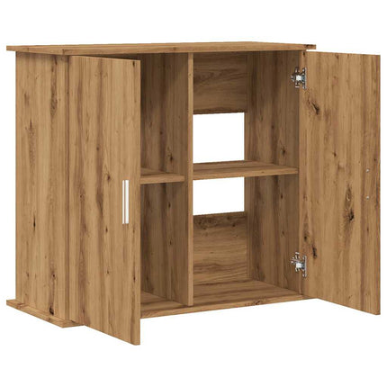 Support d'aquarium Chêne artisanal 81x36x73 cm Bois d'ingénierie