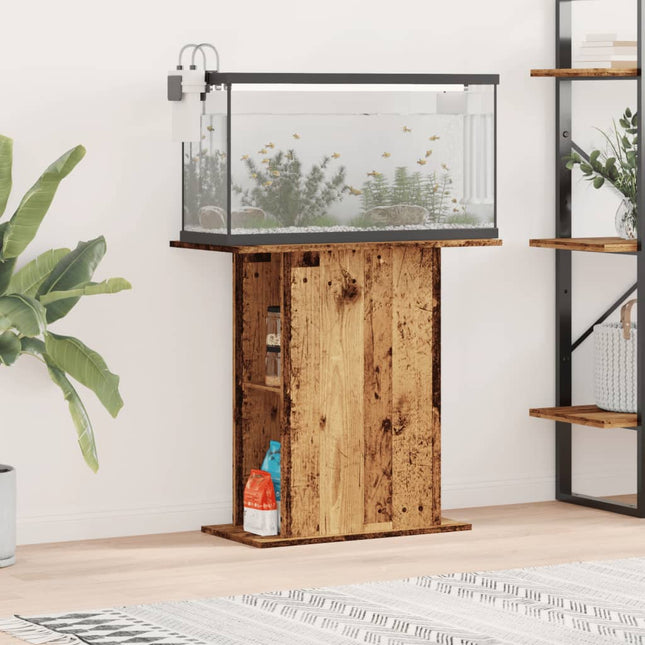 Support d'aquarium en bois ancien 36 x 75 x 72,5 cm Bois d'ingénierie
