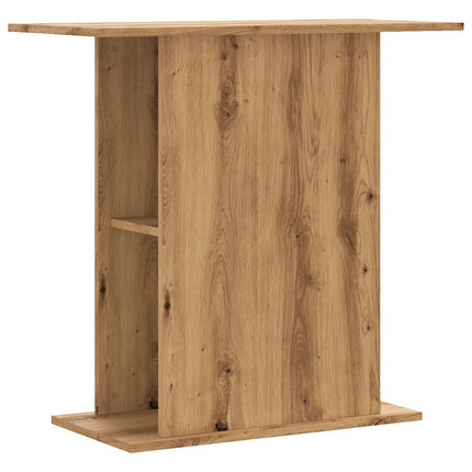 Support d'aquarium Chêne artisanal 36x75x72,5 cm Bois d'ingénierie