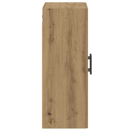 Armoire murale chêne artisanal 69,5x34x90 cm bois d'ingénierie
