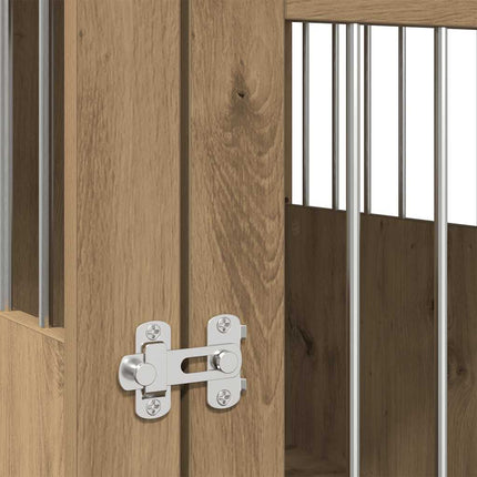 Meuble de cage pour chiens chêne artisanal 45x62x59 cm