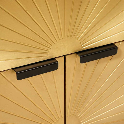 Table de chevet avec tiroir Noir et or 50 x 33 x 60 cm