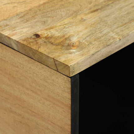 Table basse Marron et Noir 80 x 50 x 40 cm