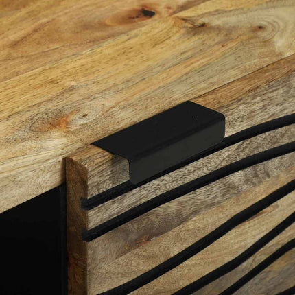 Table basse Marron et Noir 80 x 50 x 40 cm