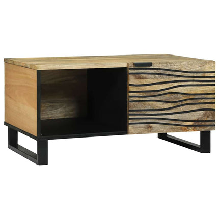 Table basse Marron et Noir 80 x 50 x 40 cm