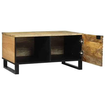 Table basse Marron et Noir 80 x 50 x 40 cm