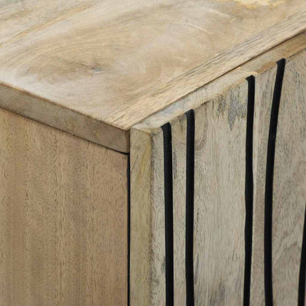 Buffet Blanc 90 x 33 x 75 cm bois de manguier massif