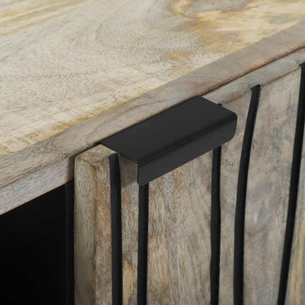 Buffet Blanc 90 x 33 x 75 cm bois de manguier massif