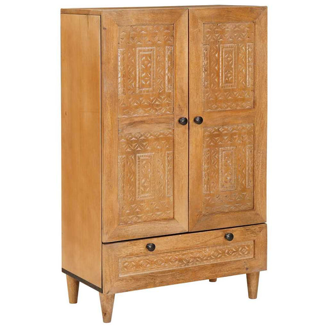 Haut Armoire avec tiroir Marron clair 60 x 33 x 100 cm