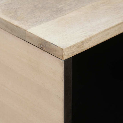 Table basse Beige 80 x 50 x 40 cm bois de manguier massif