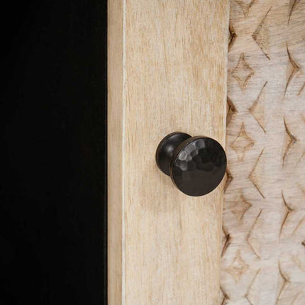 Table basse Beige 80 x 50 x 40 cm bois de manguier massif