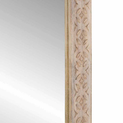 Miroir avec miroir Blanc 57 x 70 x 3 cm bois de manguier massif