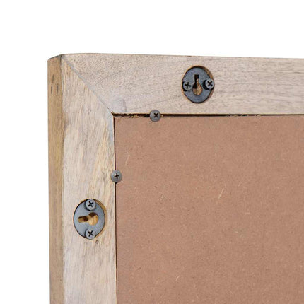 Miroir avec miroir Blanc 57 x 70 x 3 cm bois de manguier massif