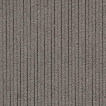 Canapé causeuse gris clair 109 cm tissu velours côtelé