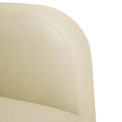 Canapé causeuse crème 110 cm similicuir