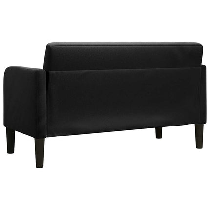 Canapé causeuse noir 109 cm velours