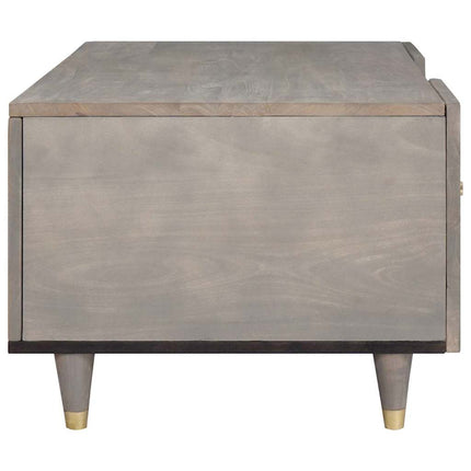 Table basse Gris 100 x 54 x 40 cm bois de manguier massif