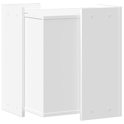 Meuble de bac à litière pour chat blanc bois d'ingénierie