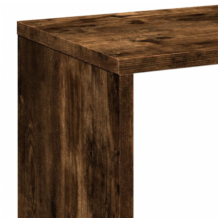 Étagère séparatrice de pièce chêne fumé 67x25x161,5 cm