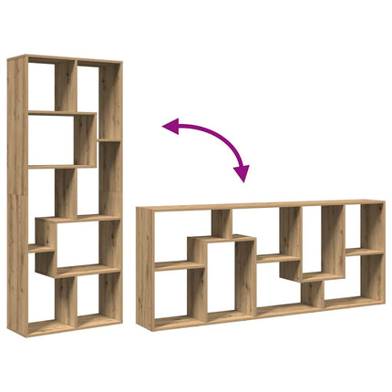 Étagère séparatrice de pièce chêne artisanal 67x25x161,5 cm