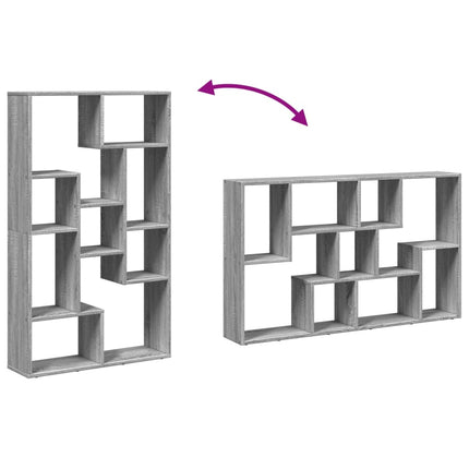 Bibliothèque sonoma gris 72x20x120 cm bois d'ingénierie