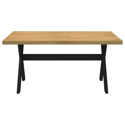 Table à manger NOAIN pieds en forme de X 160x90x75cm massif pin