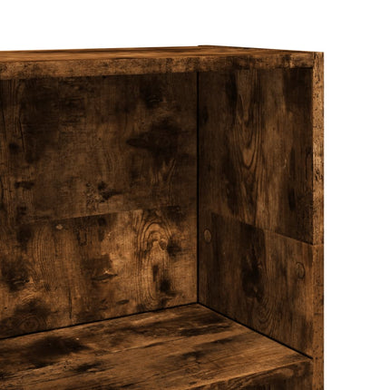 Bibliothèque chêne fumé 40x24x109 cm bois d'ingénierie