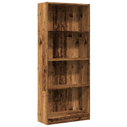 Bibliothèque vieux bois 60x24x143 cm bois d'ingénierie