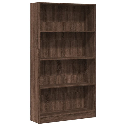 Bibliothèque chêne marron 80x24x143 cm bois d'ingénierie