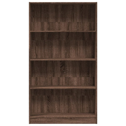 Bibliothèque chêne marron 80x24x143 cm bois d'ingénierie