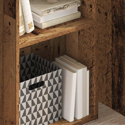 Bibliothèque vieux bois 40x30x77 cm bois d'ingénierie