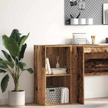 Bibliothèque vieux bois 40x30x77 cm bois d'ingénierie