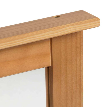 Miroir VIGO marron miel 55,5 x 5 x 70 cm Bois massif en pin