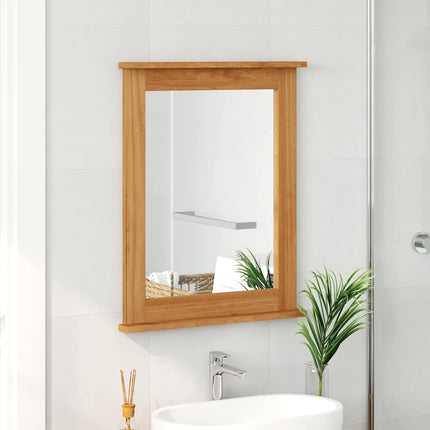 Miroir VIGO marron miel 55,5 x 5 x 70 cm Bois massif en pin