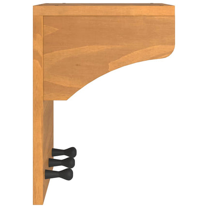 Porte-manteau mural SANDNES 43x30x42 cm bois massif pin