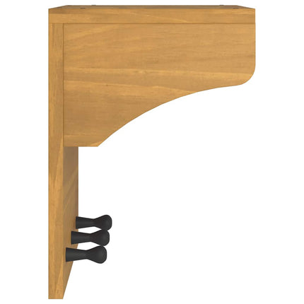 Porte-manteau mural SANDNES 43x30x42 cm bois massif pin