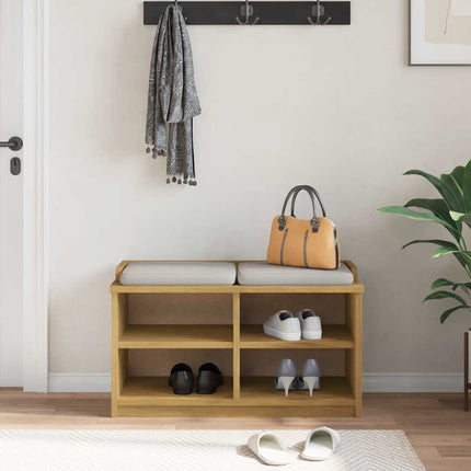 Banc de couloir SANDNES 87x40x50 cm bois de pin massif