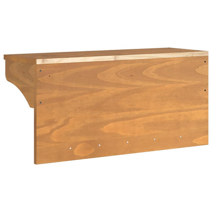 Porte-manteau mural SANDNES 87x30x42 cm bois massif pin