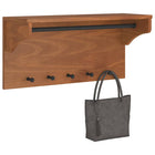 Porte-manteau mural SANDNES 87x30x42 cm bois massif pin