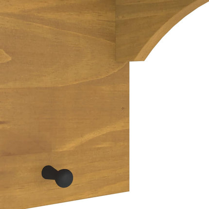 Porte-manteau mural SANDNES 87x30x42 cm bois massif pin