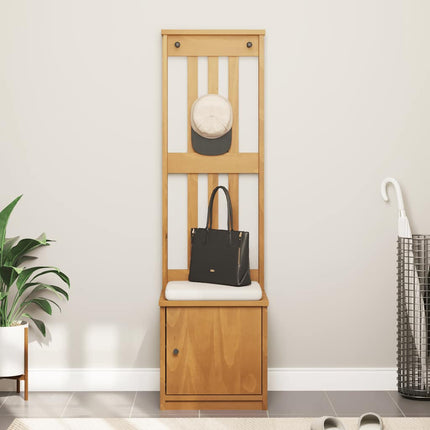 Portemanteau SANDNES 45x40x159,5 cm bois massif pin