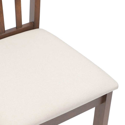 Chaises à manger coussins 2 pcs marron bois massif caoutchouc