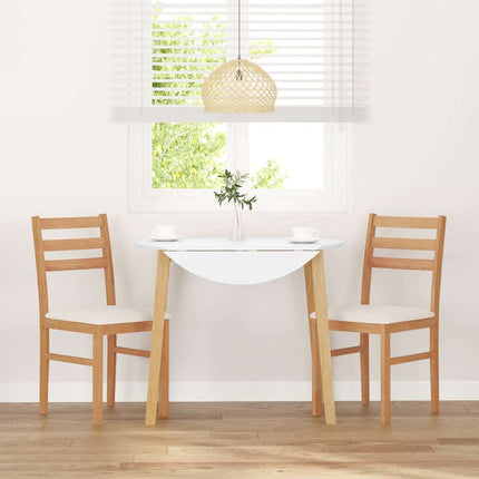 Chaises à manger coussins 2 pcs bois massif caoutchouc