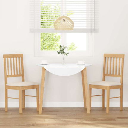 Chaises à manger coussins 2 pcs bois massif caoutchouc