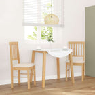 Chaises à manger coussins 2 pcs bois massif caoutchouc