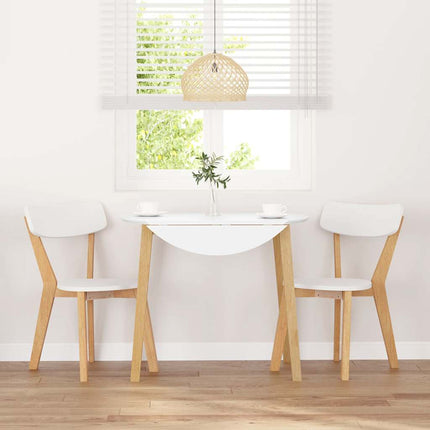 Chaises à manger 2 pcs bois massif caoutchouc